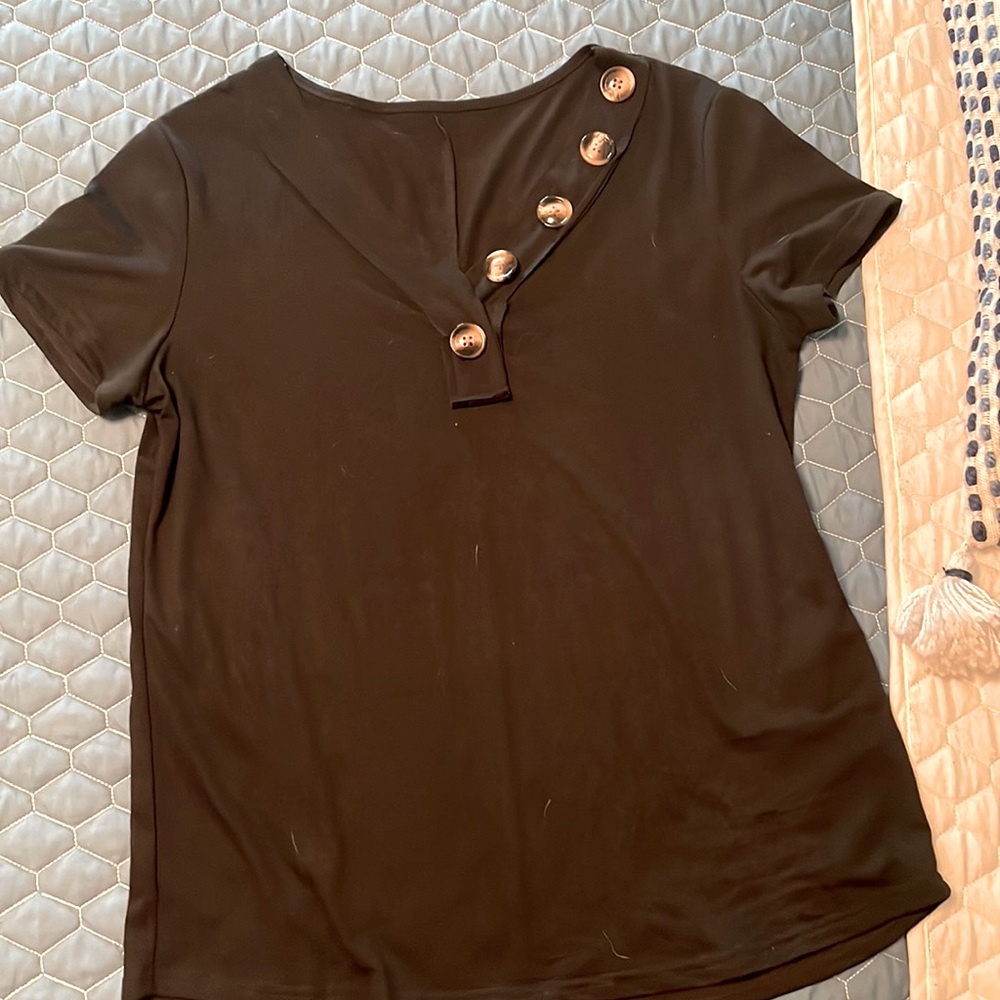 Black SHEIN tshirt size small, fits like a medium